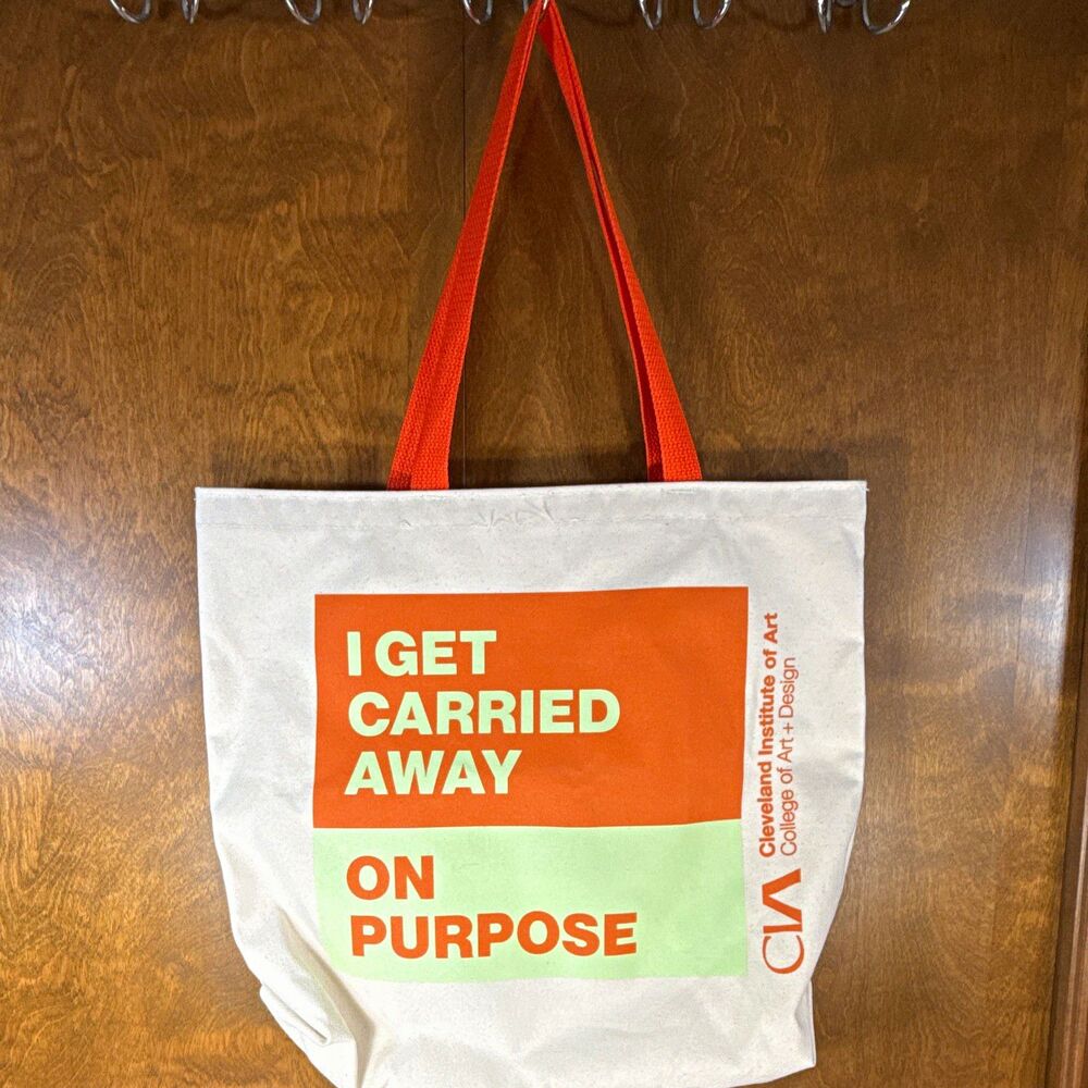 Enviro Tote Cleveland Institute of Art college art+design Canvas 18x17 Made USA